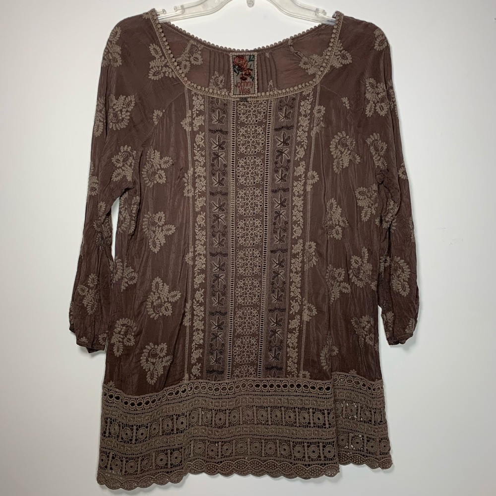 Johnny Was Embroidered Tunic Sz XS